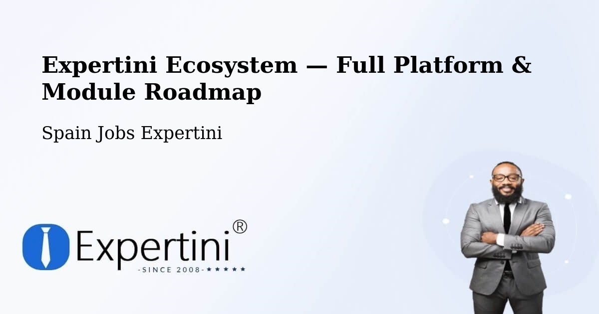 Expertini Ecosystem — Full Platform & Module Roadmap – Alfamén